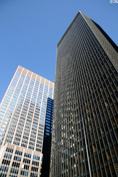 Citibank & Seagram Building on Park Ave. New York, NY.