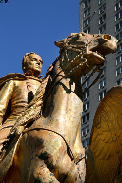 William Tecumseh Sherman equestrian statue (1903) by Augustus Saint-Gaudens (Fifth Ave. at 59th St.). New York, NY.