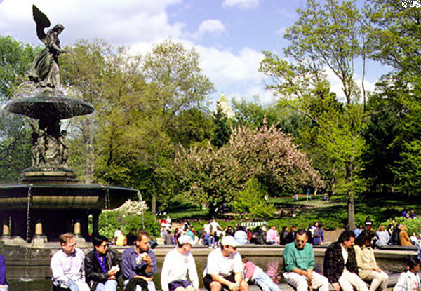 Bethesda Fountain in Central Park. New York, NY.