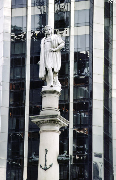 Columbus Monument (1892) by Gaetano Russo on Columbus Circle. New York, NY.