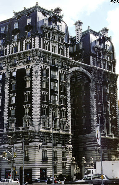 The Dorilton (1902) (171 West 71st St. at Broadway) (12 floors). New York, NY. Style: Second Empire. Architect: Elisha Harris Janes & Richard Leopold Leo.