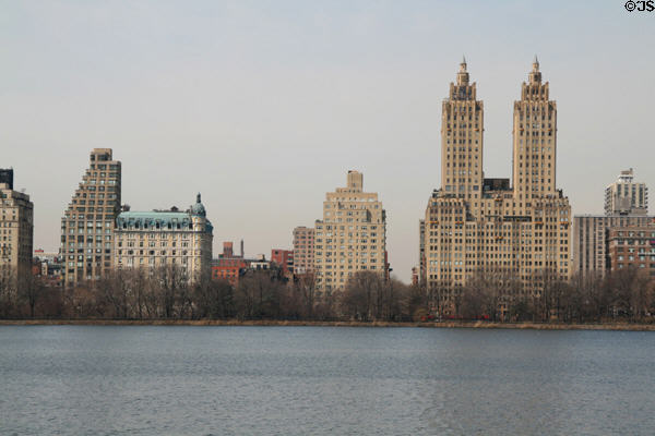 279 Central Park West, St. Urban Apartments, 295 Central Park West & The Eldorado along Central Park. New York, NY.