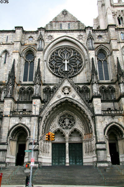 St John the Divine (1892-1942) (Amsterdam Ave. at 112th St.). New York, NY. Style: Gothic Revival. Architect: Heins & La Farge + Cram & Ferguson.
