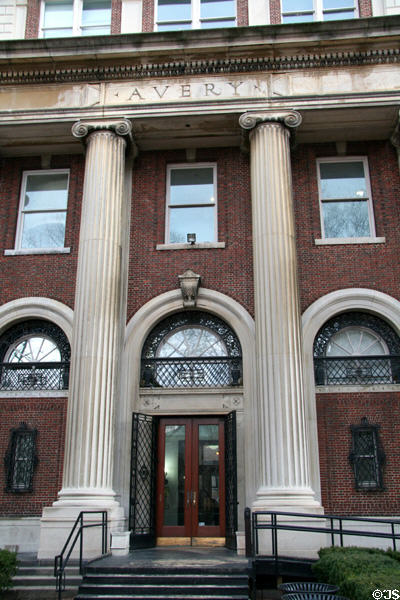 Avery Hall (Graduate School of Architecture, Planning & Preservation) at Columbia University. New York, NY. Architect: McKim, Mead & White.