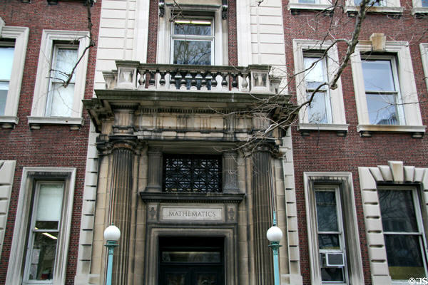 Mathematics (former Engineering) Hall (1896) at Columbia University. New York, NY. Architect: McKim, Mead & White.