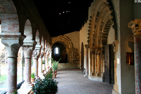 Saint-Michel-de-Cuxa Cloisters (1130-40) from Roussillon, France at The Cloisters. New York, NY.