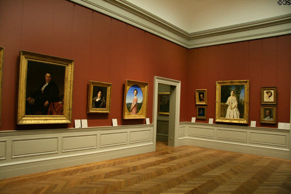 Typical gallery in Metropolitan Museum of Art. New York, NY.