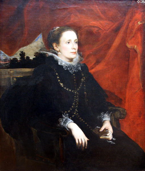 Marchesa Durazzo portrait (c1621-7) by Anthony van Dyck at Metropolitan Museum of Art. New York, NY.