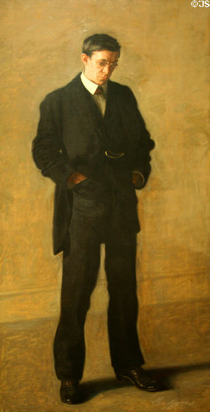 The Thinker: Portrait of Louis N. Kenton (1900) by Thomas Eakins at Metropolitan Museum of Art. New York, NY.