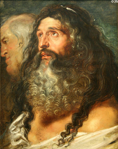 Study of Two Heads painting (c1600-08) by Peter Paul Rubens at Metropolitan Museum of Art. New York, NY.