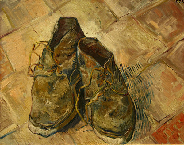 Shoes (1888) by Vincent van Gogh at Metropolitan Museum of Art. New York, NY.