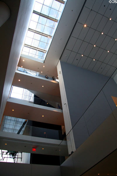 View up Atrium of Museum of Modern Art. New York, NY.