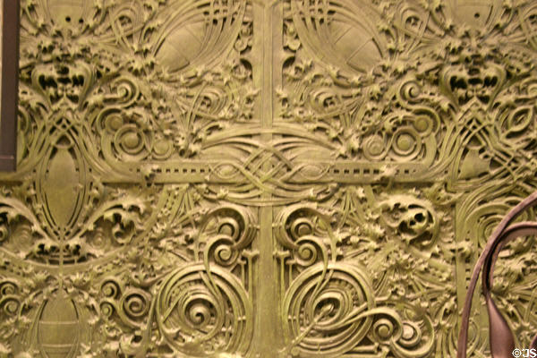 Cast iron spandrel (1898) from Gage Building, Chicago, IL by Louis Sullivan at MoMA. New York, NY.