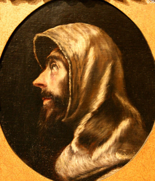 St Francis (1590s) painting by El Greco at Hispanic Society of America Museum. New York, NY.