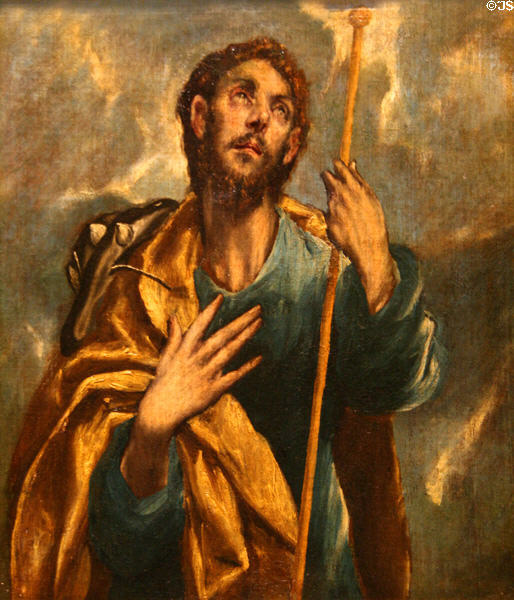 St James the Greater (c1610) painting by El Greco & others at Hispanic Society of America Museum. New York, NY.