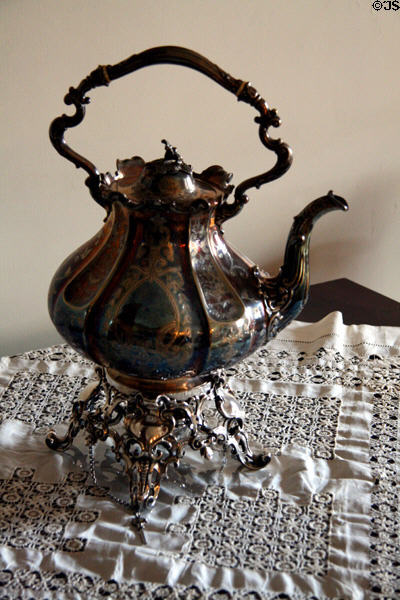 Tea kettle in Old Merchant's House Museum. New York, NY.