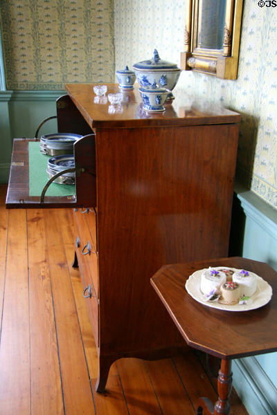 Butler's desk (1790-1810) in dining room of Morris-Jumel Mansion. New York, NY.