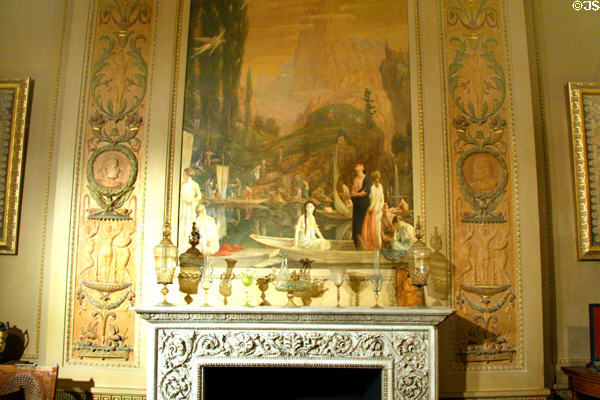 Drawing Room (1906) from home of H.H. Flagler by Willard Parker Little in Italiian styles at Museum of the City of New York. New York, NY.