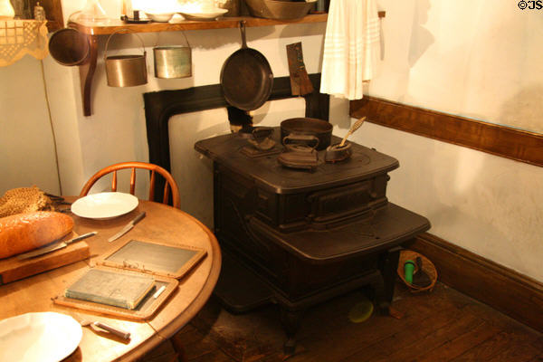 Kitchen of German family (Gumpertz Apartment 1874) at Tenement Museum. New York, NY.