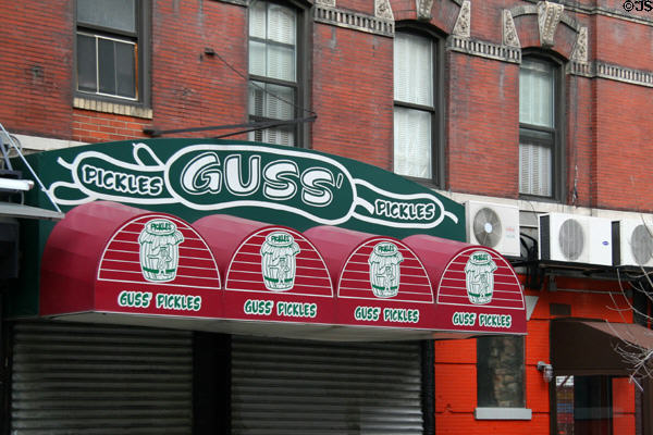 Guss' Pickles (87 Orchard St.). New York, NY.