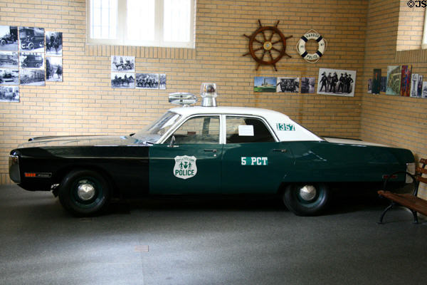 Plymouth Fury squad car (c1960s) at NYC Police Museum. New York, NY.