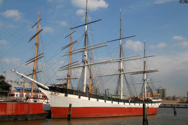 Wavertree (1885) by Mordaunt Oswald & Co. at South Street Seaport Museum. New York, NY. On National Register.