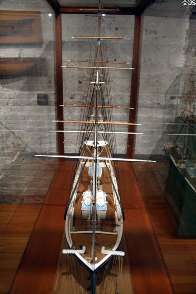 Model of Sea Witch (1846) at South Street Seaport Museum. New York, NY.