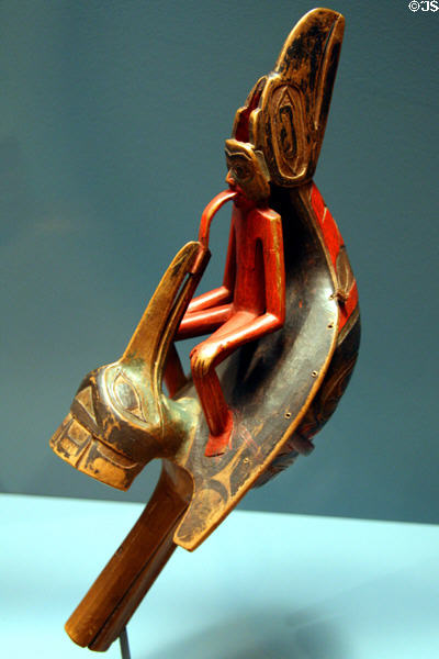 Haida raven rattle (c1875) at National Museum of American Indian. New York, NY.
