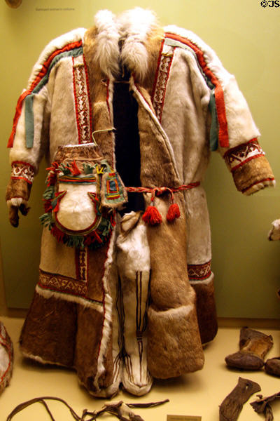 Samoyed woman's costume from Central Asia at Museum of Natural History. New York, NY.