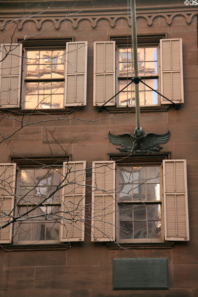 Theodore Roosevelt Birthplace NHS facade where 26th American President was born on Oct. 27, 1858. New York, NY.