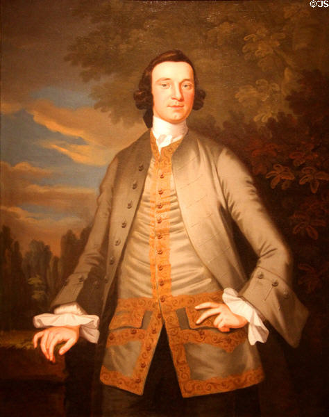 William Axtell portrait (c1749-52) by John Wollaston at Metropolitan Museum of Art. New York, NY.