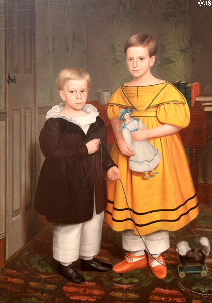 Raymond Children painting (c1838) by Robert Peckham at Metropolitan Museum of Art. New York, NY.