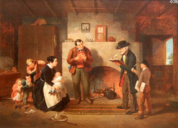 Taking the Census painting (c1854) by Francis William Edmonds at Metropolitan Museum of Art. New York, NY.