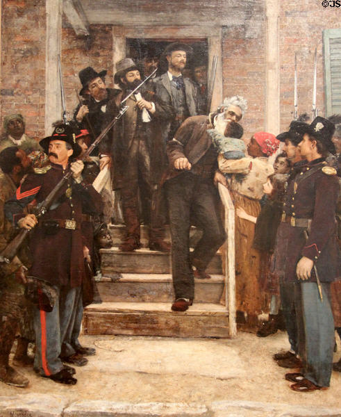 Last Moments of John Brown painting (1882-4) by Thomas Hovenden at Metropolitan Museum of Art. New York, NY.