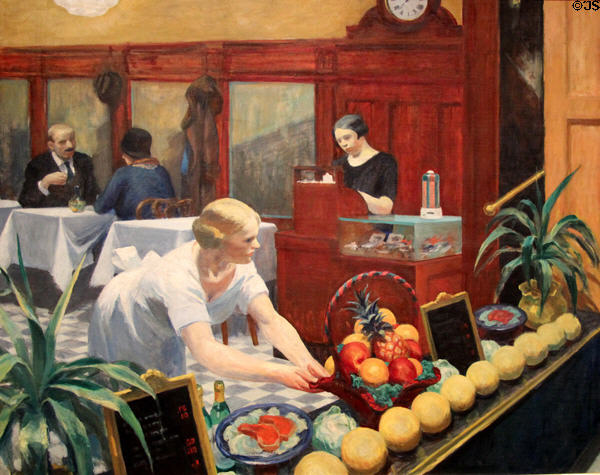 Table for Ladies painting (1930) by Edward Hopper at Metropolitan Museum of Art. New York, NY.