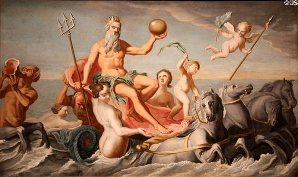 Return of Neptune painting (c1754) by John Singleton Copley at Metropolitan Museum of Art. New York, NY.
