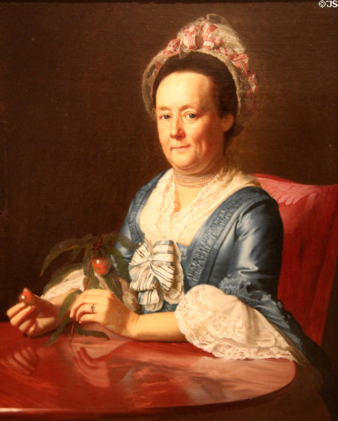 Mrs. John Winthrop portrait (1773) by John Singleton Copley at Metropolitan Museum of Art. New York, NY.