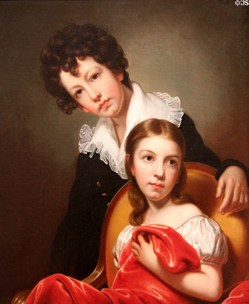 Michael Angelo & Emma Clara Peale portrait (c1826) by Rembrandt Peale at Metropolitan Museum of Art. New York, NY.