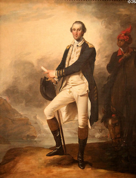 George Washington portrait (1780) by John Trumbull at Metropolitan Museum of Art. New York, NY.