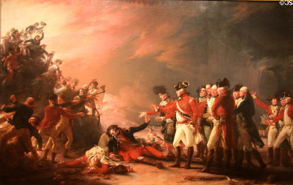 Sortie Made by Garrison of Gibraltar painting (1789) by John Trumbull at Metropolitan Museum of Art. New York, NY.