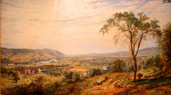 Valley of Wyoming painting (1865) by Jasper Francis Cropsey at Metropolitan Museum of Art. New York, NY.