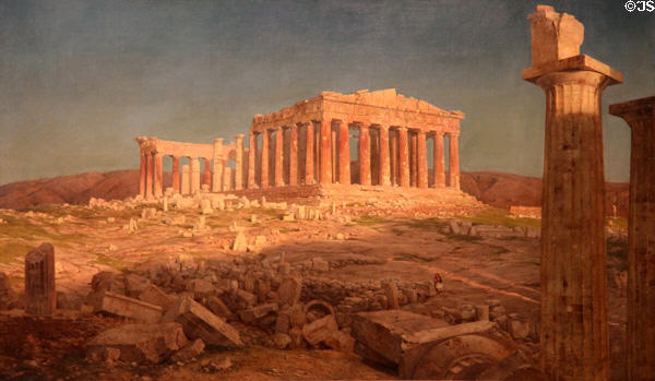 The Parthenon painting (1871) by Frederic Edwin Church at Metropolitan Museum of Art. New York, NY.