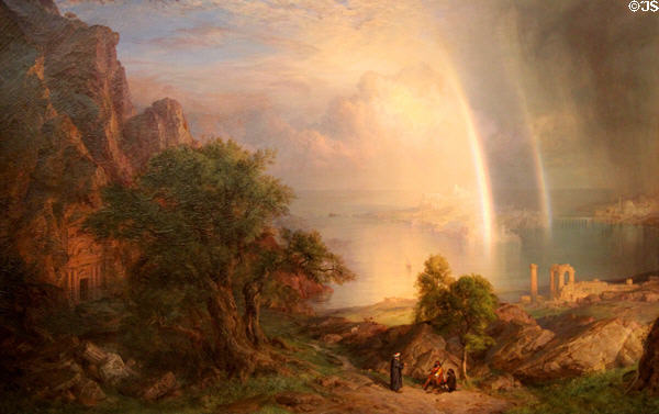 The Aegean Sea painting (1871) by Frederic Edwin Church at Metropolitan Museum of Art. New York, NY.