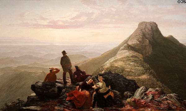 Belated Party on Mansfield Mountain painting (1858) by Jerome B. Thompson at Metropolitan Museum of Art. New York, NY.