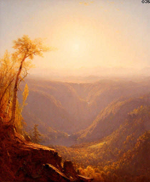 Gorge in Mountains (Kauterskill Clove) painting (1862) by Sanford R. Gifford at Metropolitan Museum of Art. New York, NY.