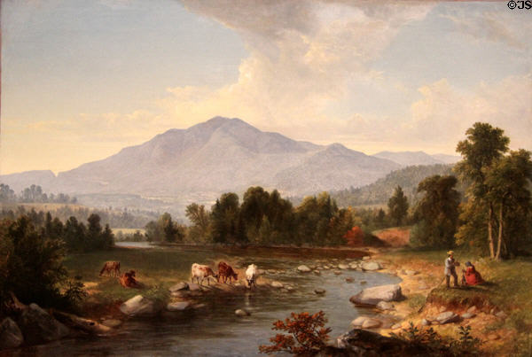 High Point: Shandaken Mountains painting (1853) by Asher B. Durand at Metropolitan Museum of Art. New York, NY.