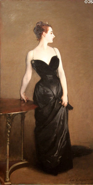 Madame X (Madame Pierre Gautreau) portrait (1883-4) by John Singer Sargent at Metropolitan Museum of Art. New York, NY.
