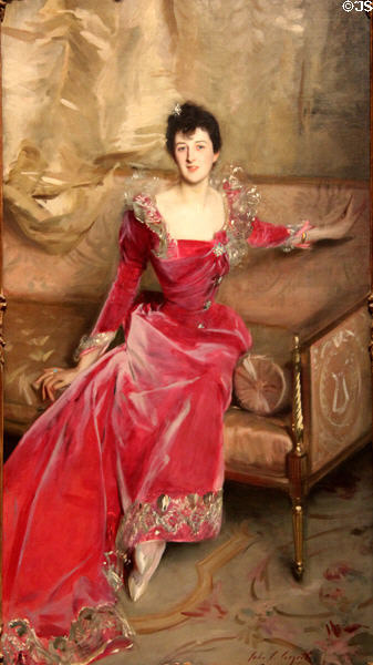Mrs Hugh Hammersley portrait (1892) by John Singer Sargent at Metropolitan Museum of Art. New York, NY.