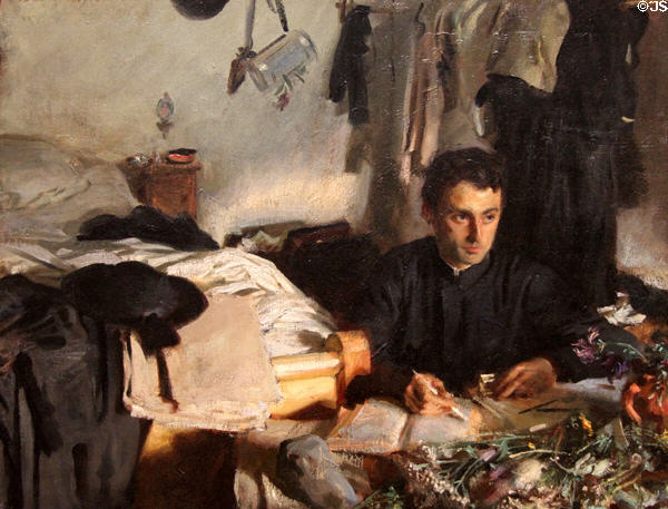 Padre Sebastiano painting (1905-6) by John Singer Sargent at Metropolitan Museum of Art. New York, NY.