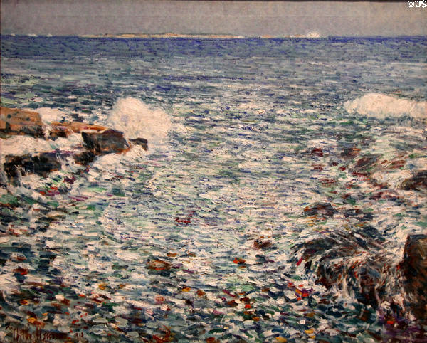 Surf, Isles of Shoals, Maine painting (1913) by Childe Hassam at Metropolitan Museum of Art. New York, NY.